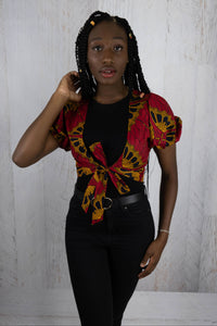 African Tie Up Shirt