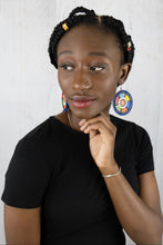 Load image into Gallery viewer, African Beaded Earrings - Circle Earrings
