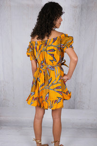 Off the Shoulder African Dress