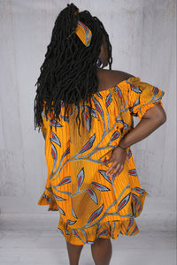 Off the Shoulder African Dress