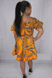 Off the Shoulder African Dress