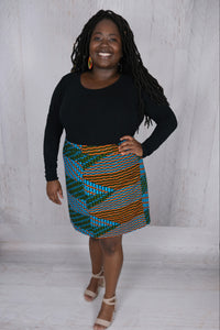 African Aztec Skirt