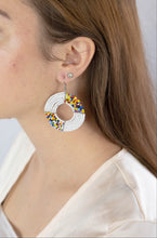 Load image into Gallery viewer, Beaded Earrings White - Afrix Style
