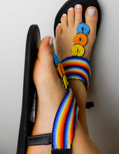 Load image into Gallery viewer, Bright Rainbow Sandals
