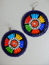 Load image into Gallery viewer, African Beaded Earrings - Circle Earrings
