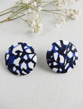 Load image into Gallery viewer, Button Earrings - Fabric Earrings
