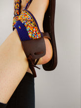 Load image into Gallery viewer, Navy Leather Sandals
