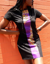 Load image into Gallery viewer, Afrix Style Dress Medium Purple african fabric Dress | Afrix Style
