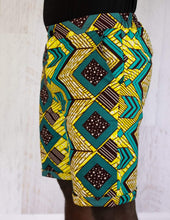 Load image into Gallery viewer, Afrix Style Mens African Fabric Shorts
