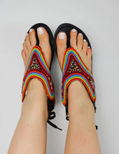 Load image into Gallery viewer, Afrix Style Rainbow Sandals
