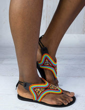Load image into Gallery viewer, Afrix Style Rainbow Sandals
