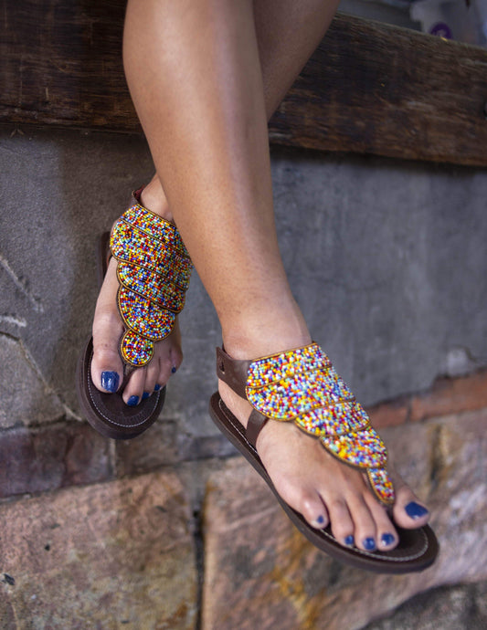 Afrix Style Sandals 36 (Size 5) Freckles Sandals
