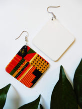 Load image into Gallery viewer, Afrix Style Square African Earrings
