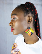 Load image into Gallery viewer, Afrix Style Square African Earrings
