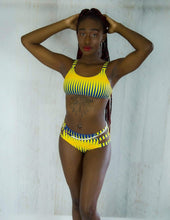 Load image into Gallery viewer, Afrix Style Zebra Stripes Bikini
